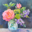 Before You Go, 12x12, oil on wood, $325