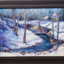 Solomon Trail, Milford, 12x24, oil on canvas. Sold